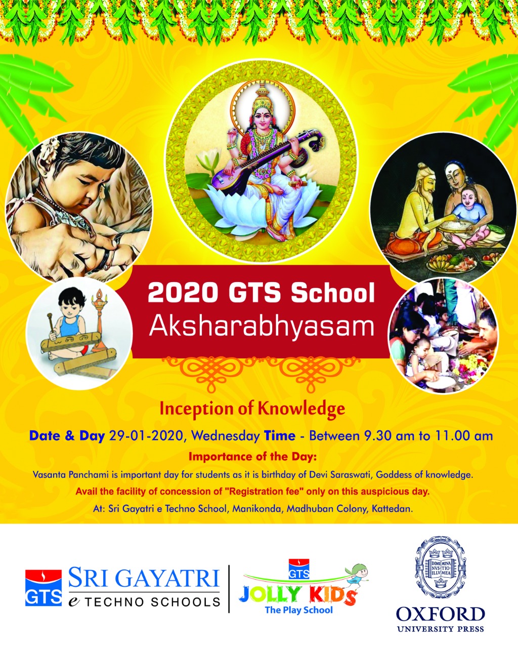 2020 GST School Aksharabhyasam on 29th January